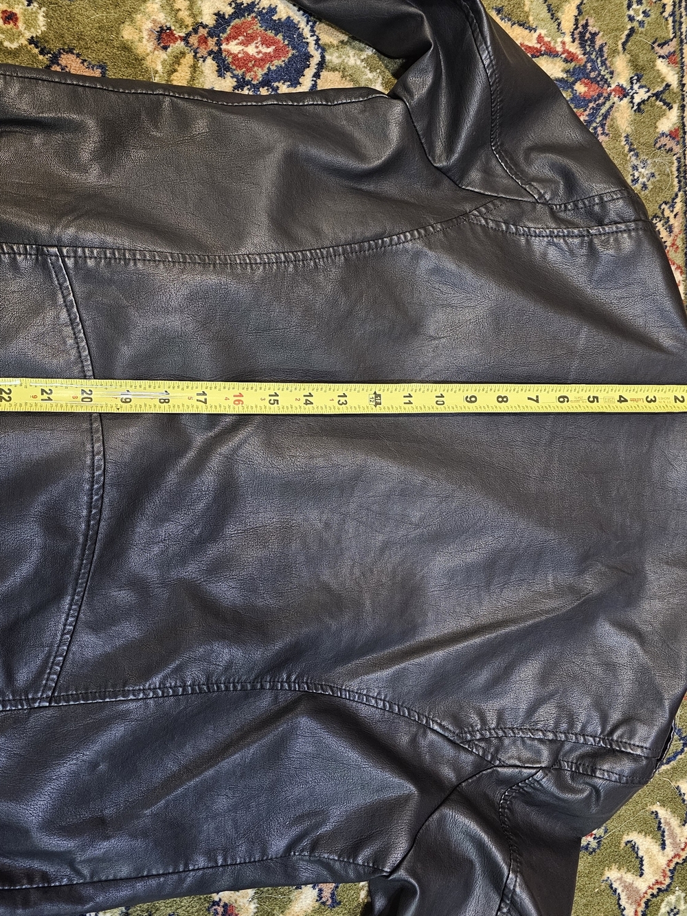 Women's Black Leather Jacket - Classic Back Panel